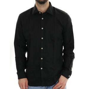 CAMICIA IN LINO NERO